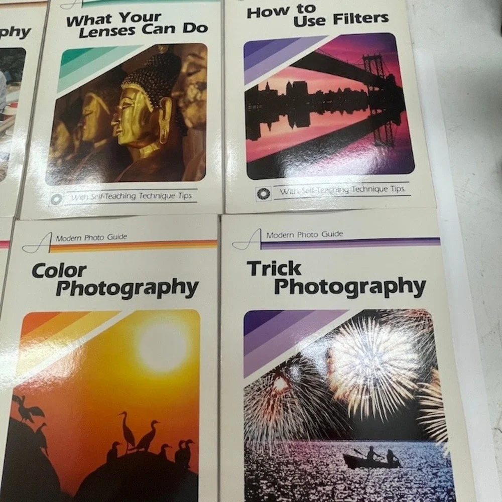 Vtg Modern Photo Guide Book Lot 9 Minolta 1980s Film Darkroom Camera Tutorials
